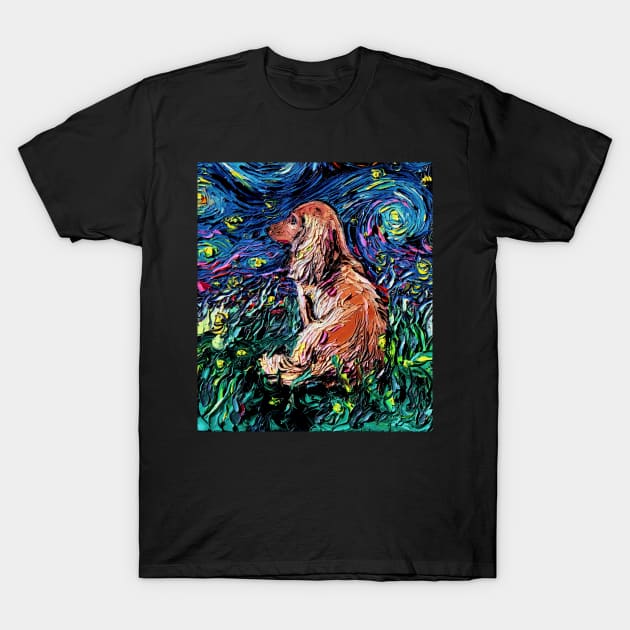 Dachshund Night T-Shirt by sagittariusgallery